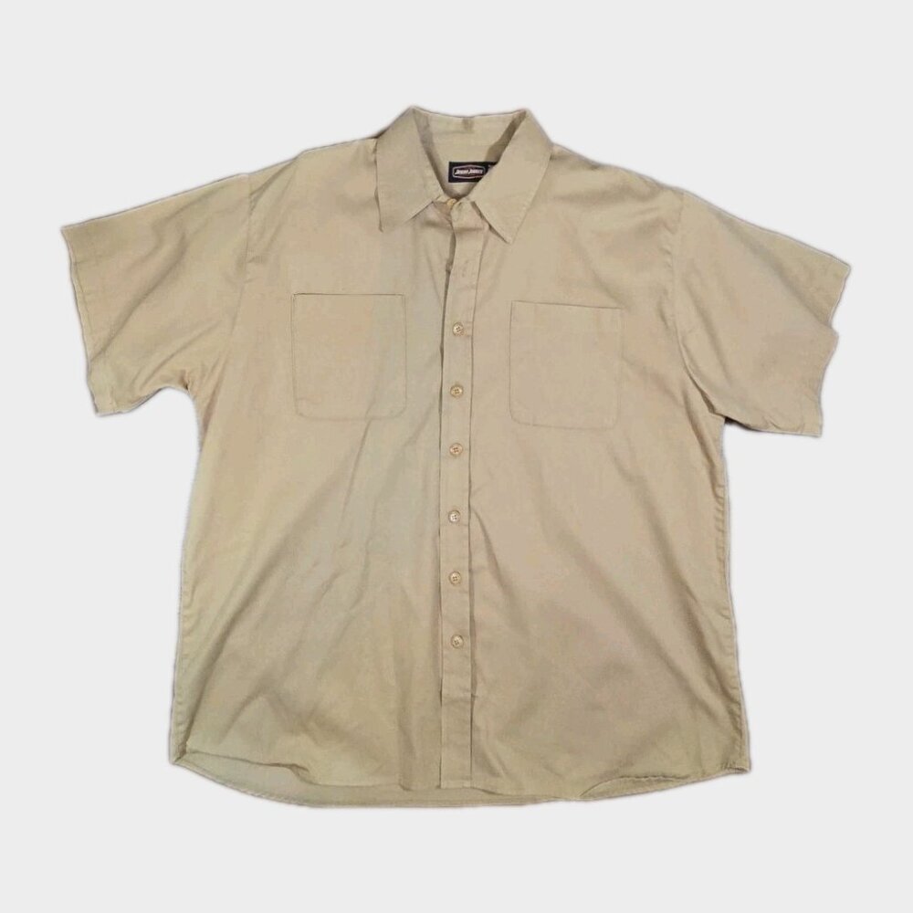 Jesse James Workwear Mens 2XL Beige Short Sleeve